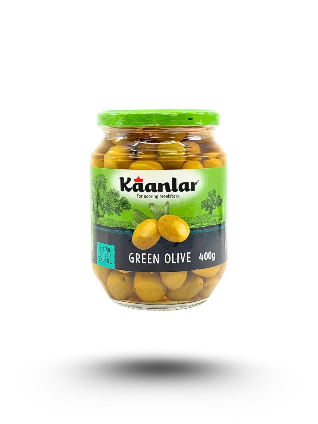 Whole Green Olives 650 g