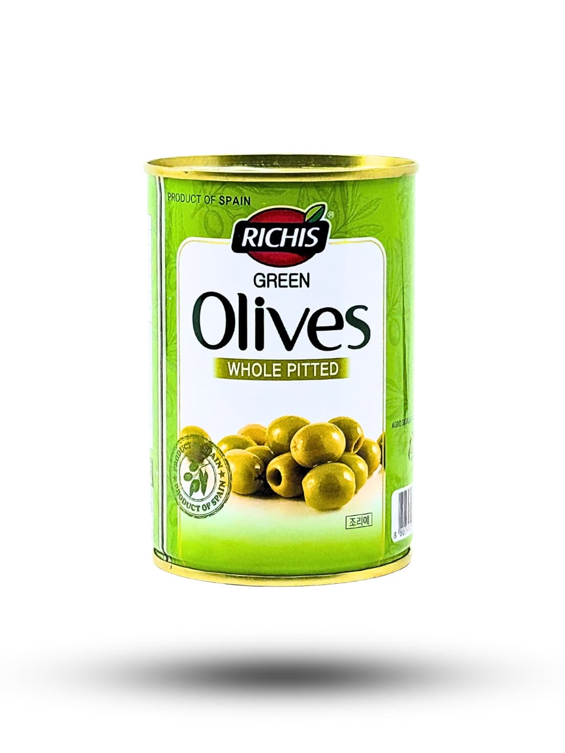 GREEN OLIVE WHOLE PITTED 405 g