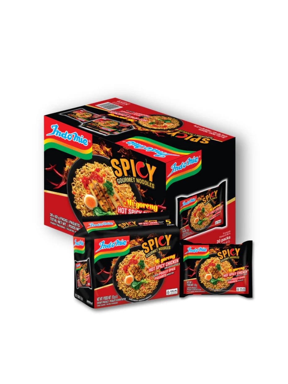 Box of Extra Hot Spicy Instant Noodles 40 pcs